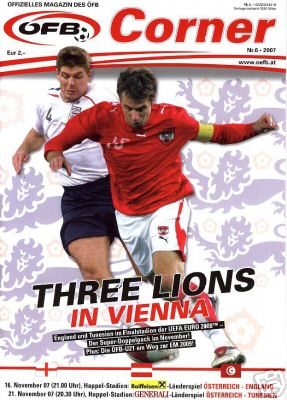 2007 - AUSTRIA v ENGLAND